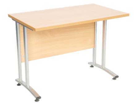Endurance cantilever frame rectangular desk