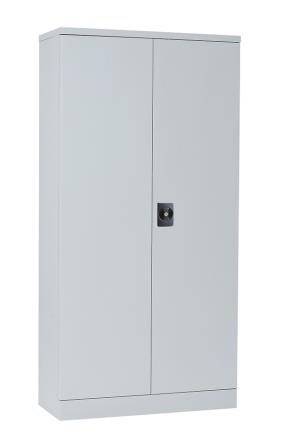 Alpha steel economy double door cupboard. 381mm deep shelves. 1829mm high