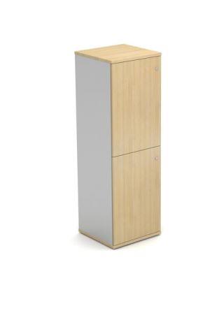 Mobili 2-door tall wooden storage locker