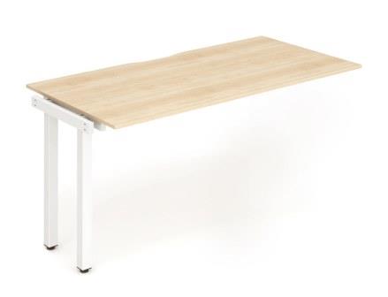 Ambassador single rectangular bench desk extensions