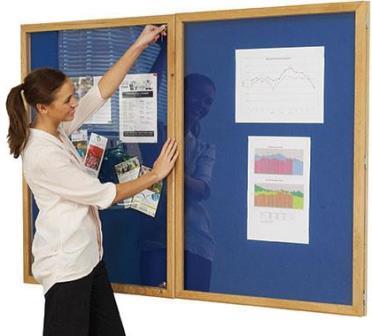 Presentation premier felt tamperproof hardwood frame noticeboards