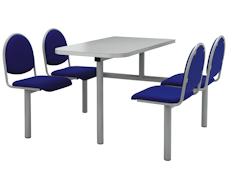 Fixed seating fast food table (CU11)