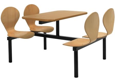 Fixed seating fast food table (CU15)