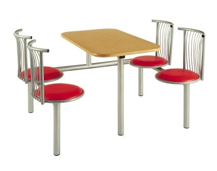 Fixed seating fast food table CU23