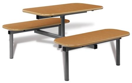 Fixed seating fast food table (CU37)