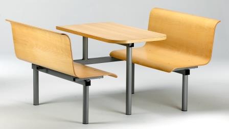 Fixed seating fast food table (CU40)