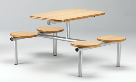 Fixed seating fast food table (CU41)