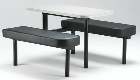 Fixed seating fast food table (CU42)