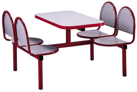 Fixed seating fast food table (CU17)