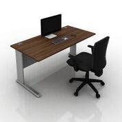 Contrax2 cantilever frame rectangular desk 600mm deep