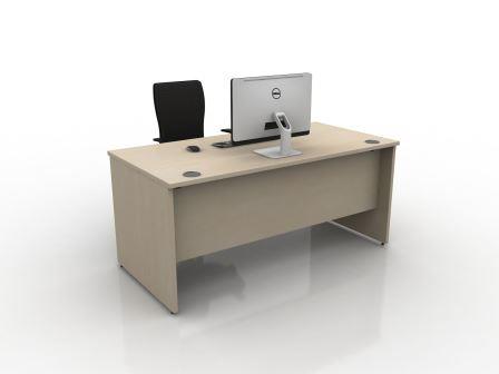 Contrax2 panel end rectangular desk (800mm) deep