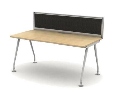 Vega desks have rounded corners as standard
