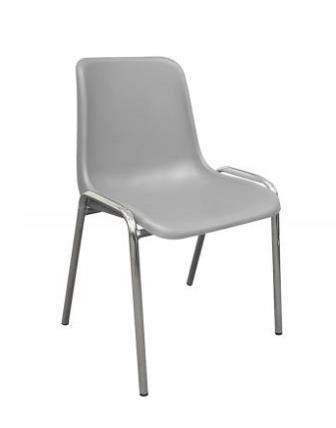 Endurance poly stacking chair. Grey