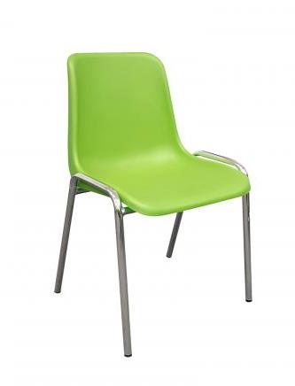Endurance poly stacking chairs. Lime Green