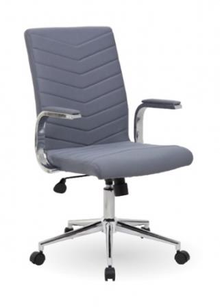 Martinez managerial chair with chrome padded arms