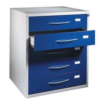 Opticians spectacles collection filing cabinet 5-drawer