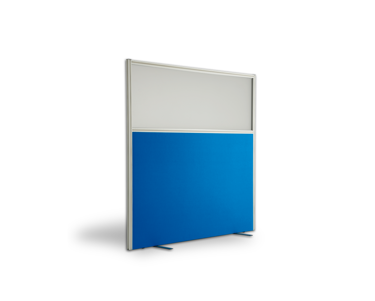 D30 square and rectangular partial glazed floorstanding screens