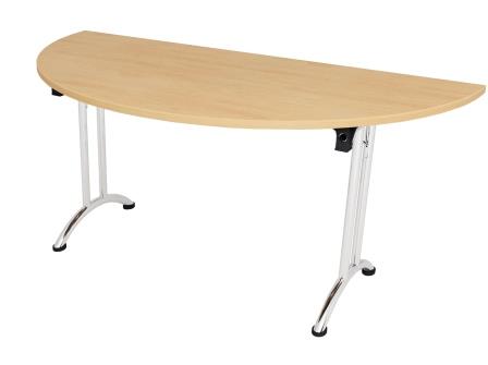 LP semi-circular folding legged tables