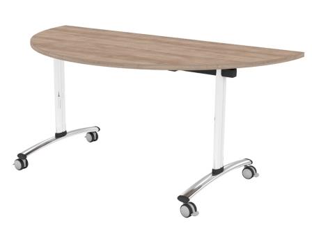 LP Semi-Circular tilt top table