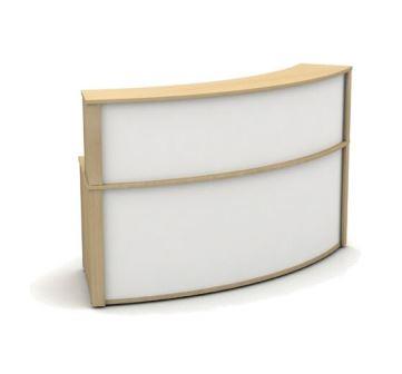 Mobili 60 degree high outer curved reception counter