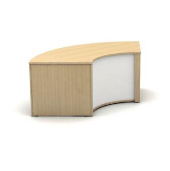 Mobili 90 degree low inner curved reception counter