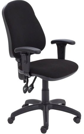 Calypso high back operator chair with height adjustable arms