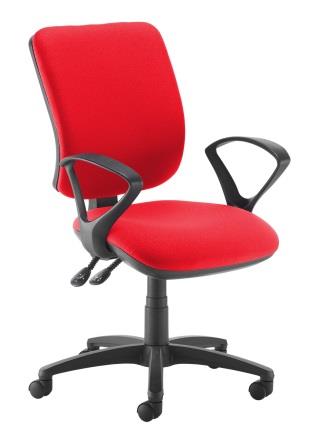 Stance 2-lever task chair with fixed loop arms