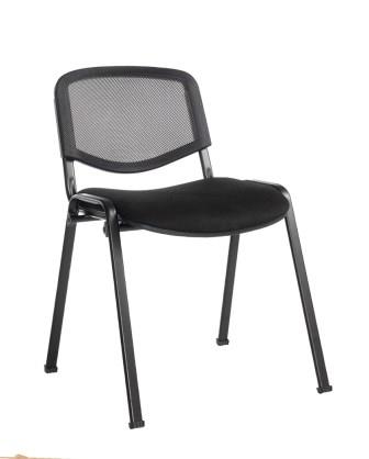 Budget stacking visitor meeting side chair with mesh back