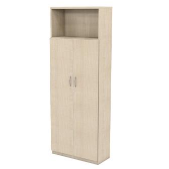 Infinity combination storage cupboard with 3/4 height cupboard and small open front top (2,141mm high)