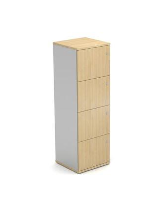 Mobili 4-door wooden storage locker