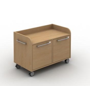 Mobili two drawer mobile return caddy